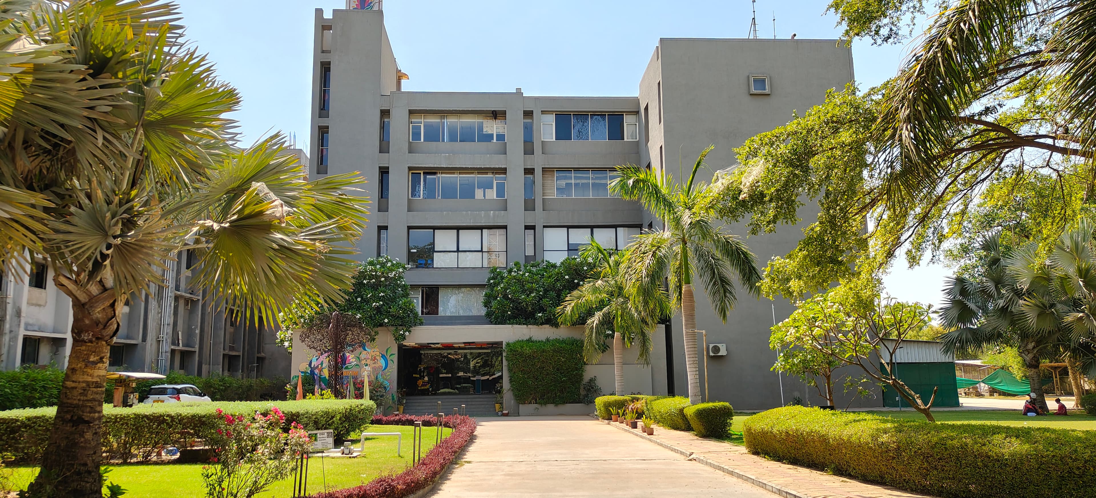 Students on campus